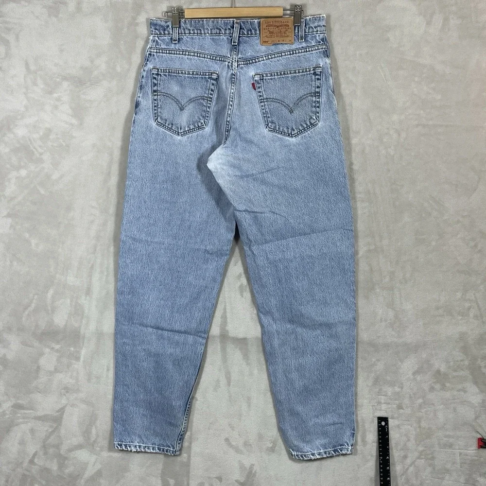 Levis 560 Jeans 34x34 Mens 00s Blue Relaxed Comfort Fit Stonewash Tapered Denim
